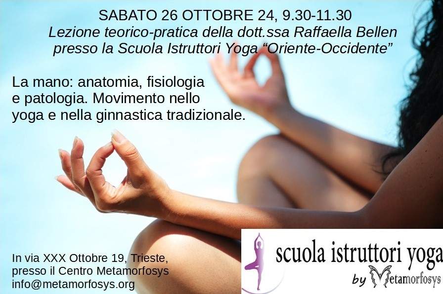 26-27 Ottobre 2024: lezioni presso la Scuola Istruttori Yoga aperte anche ai non iscritti